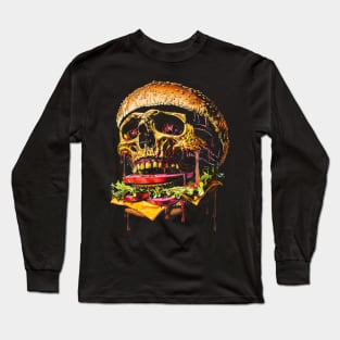 Skull Burger Long Sleeve T-Shirt